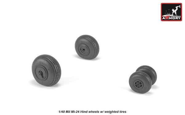 Mil Mi24 "Hind"wheel set -weighted-  AR AW48031