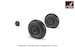 Ilyushin IL2 "Bark" Early wheel set -weighted- AR AW48034