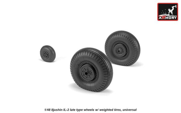 Ilyushin IL2 "Bark" Late wheel set -weighted-  AR AW48035