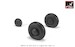 Antonov AN2/3 "Colt" wheel set -weighted- AR AW48036