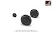 Junkers Ju88 - Late- Wheel set with weighted tires AR AW48206