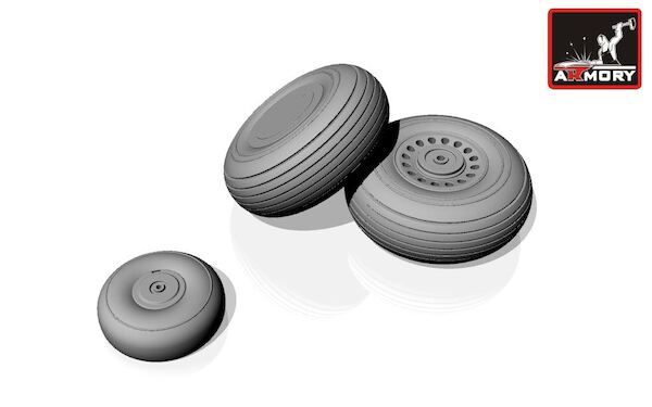 Douglas A20G Boston Wheel set (Late) (AMT/Italeri)  AR AW48308