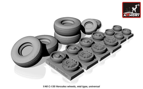 Lockheed C130 Hercules Wheel set - mid type  AR AW48310