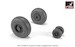 F111A/B/C/D Aardvark wheels with weighted tires AR AW48319