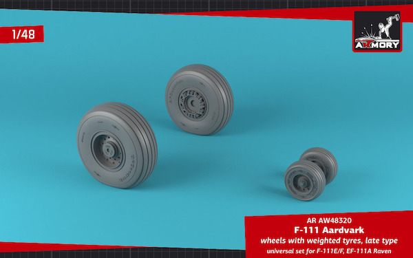 F111E/F Aardvark, EF111A Raven wheels with weighted tires  AR AW48320