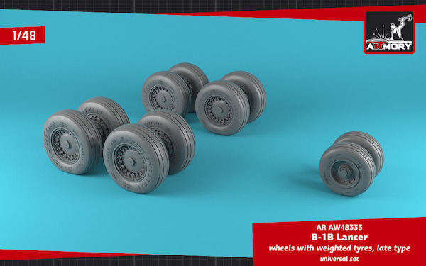 Rockwell B1B lancer wheels with weighted tires - Late- AR AW48333