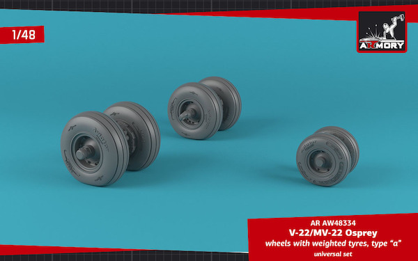V22/MV22 Osprey wheels with weighted tires Type A AR AW48334