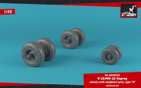 V22/MV22 Osprey wheels with weighted tires Type B  AR AW48335