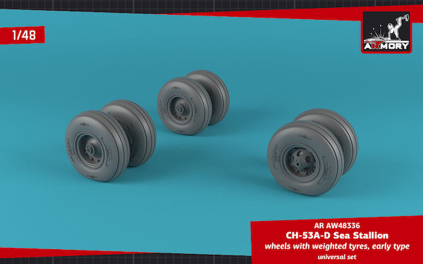 CH53 Sea Stallion wheels with weighted tires - Early AR AW48336