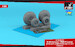 B24 Liberator / PB4Y Privateer wheels with weighted tires Type A (GY) AR AW48338