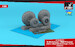 B24 Liberator / PB4Y Privateer wheels with weighted tires Type B (FS) AR AW48339