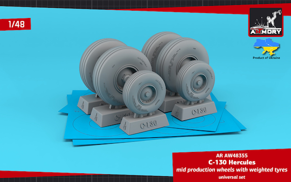 Lockheed C130 Hercules Wheel set - mid type AR AW48355