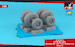 Lockheed C130 Hercules Wheel set - mid type AR AW48355