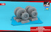 Lockheed C130 Hercules Wheel set - mid type AR AW48355