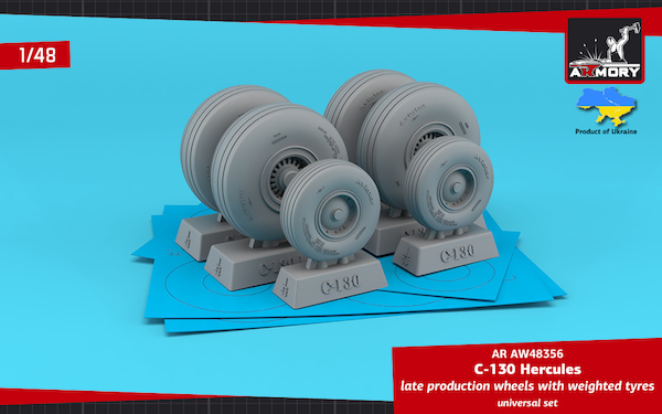 Lockheed C130 Hercules Wheel set - Late type AR AW48356