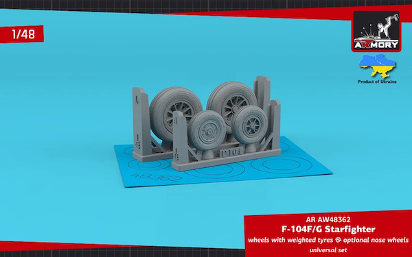 F104G Starfighter Wheels - weighted (RETOOLED) AR AW48362