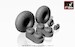 DH98 Mosquito Wheel set - weighted AR AW48402