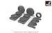 Hawker Hunter Wheel set with weighted tires AR AW48406