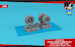 HS/ BAE Harrier early type GR1/GR3/FRS1/AV8A Wheel set (Weighted) AR AW48416