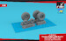 HS/ BAE Harrier late type GR7/GR9/AV8B Wheel set (Weighted) AR AW48417
