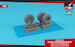 HS/ BAE Harrier late type GR7/GR9/AV8B Wheel set (Weighted) AR AW48417