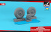 Avro Lancaster early wheels with weighted tyres AR AW48422