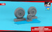 Avro Lancaster/Lincoln Late wheels with weighted Tyres AR AW48424