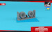 DN89 Dragon Rapide/ Dominie wheels with weighted tyres (armory) AR AW48425