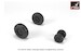 Saab JAS39A/B/C Gripen - wheel set -weighted- AR AW48503