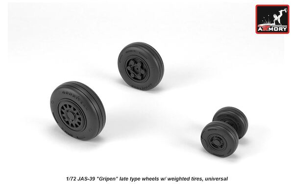 Saab JAS39D/E/F Gripen  -  wheel set -weighted-  AR AW48504