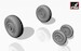Mikoyan MiG23, MiG23P Flogger early wheel set AR AW72014