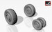 Mikoyan MiG23S/M/MS/MF/U/UB Flogger wheel set AR AW72015