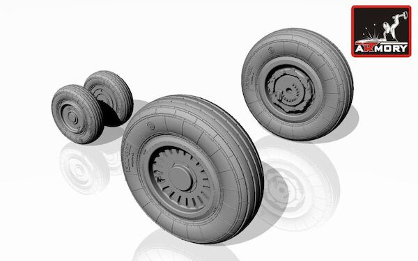Mikoyan MiG25 Foxbat Wheel set AR AW72021