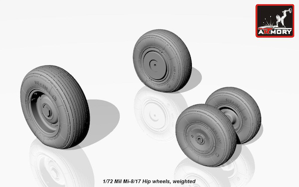 Mil Mi8, Mi17 Hip Wheels- weighted  AR AW72036