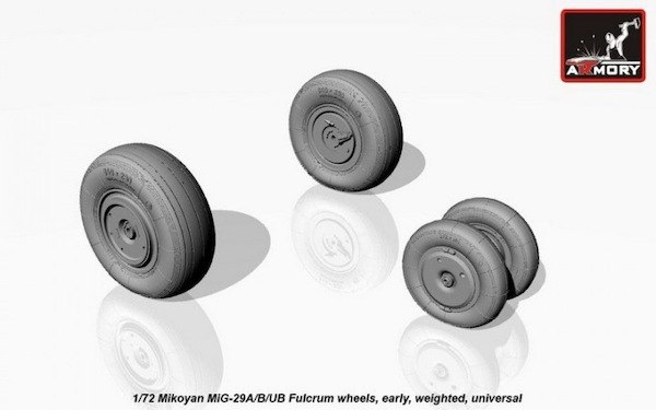 Mikoyan MiG29A/B/UB Wheels, early hub type - weighted  AR AW72037