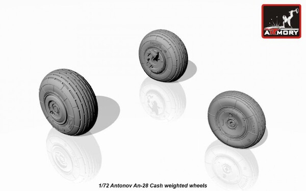 Antonov AN28 'Cash' Wheel set with weighted tires AR AW72044