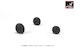 Mikoyan MiG19 Farmer wheel set -weighted- AR AW72051