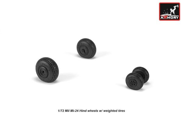 Mil Mi24 "Hind" wheel set -weighted-  AR AW72052