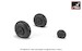 Ilyushin IL2 "Bark" Late wheel set -weighted- AR AW72056