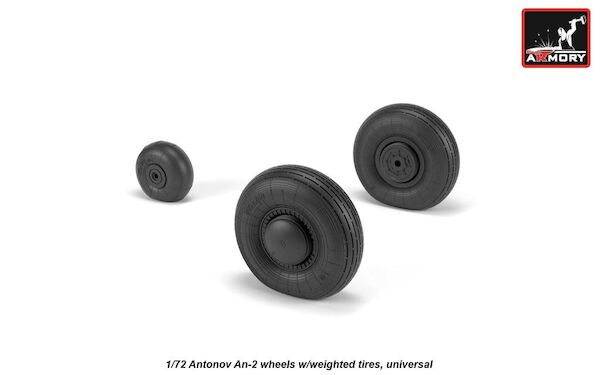 Antonov An2/3 "Colt" wheel set -weighted-  AR AW72057