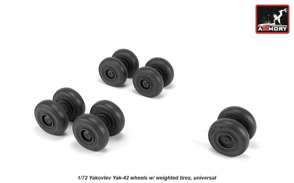 Yakovlev Yak42 "Clobber" wheel set -weighted- AR AW72061