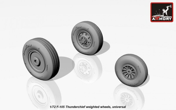 F105 Thunderchief Wheels - weighted  AR AW72313
