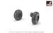 F111E/F Aardvark, EF111A Raven wheels with weighted tires AR AW72338