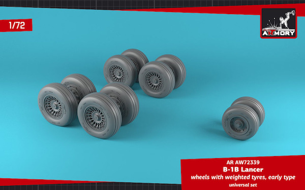 Rockwell B1B Lancer wheels with weighted tires - early AR AW72339