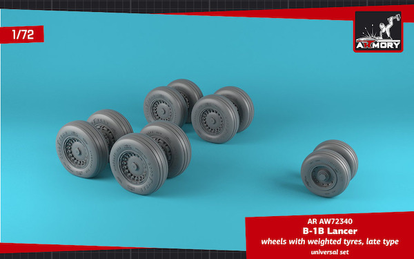 Rockwell B1B Lancer wheels with weighted tires - Late AR AW72340