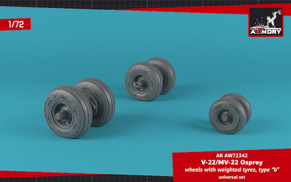 V22/MV22 Osprey wheels with weighted tires Type B AR AW72342