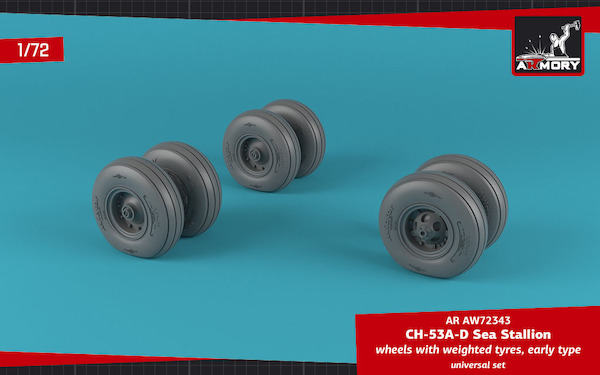 CH53 Sea Stallion wheels with weighted tires - Early  AR AW72343