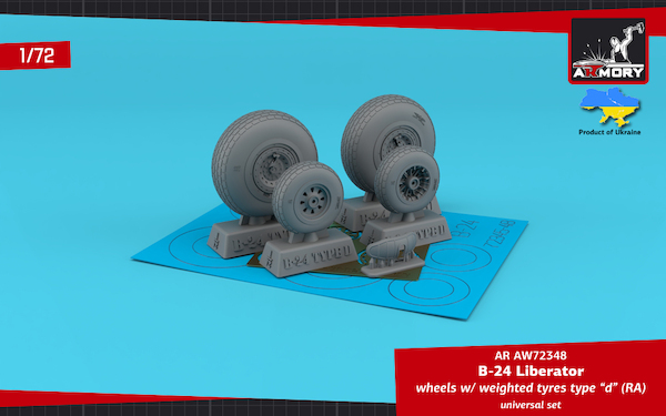 B24 Liberator wheels with weighted tires Type C (RA) AR AW72348