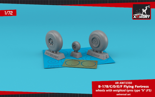 Boeing B17B-F Flying Fortress wheels with weighted tires (FS) AR AW72350