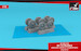 Lockheed SR71A Blackbird wheels with weighted tires - Early AR AW72359